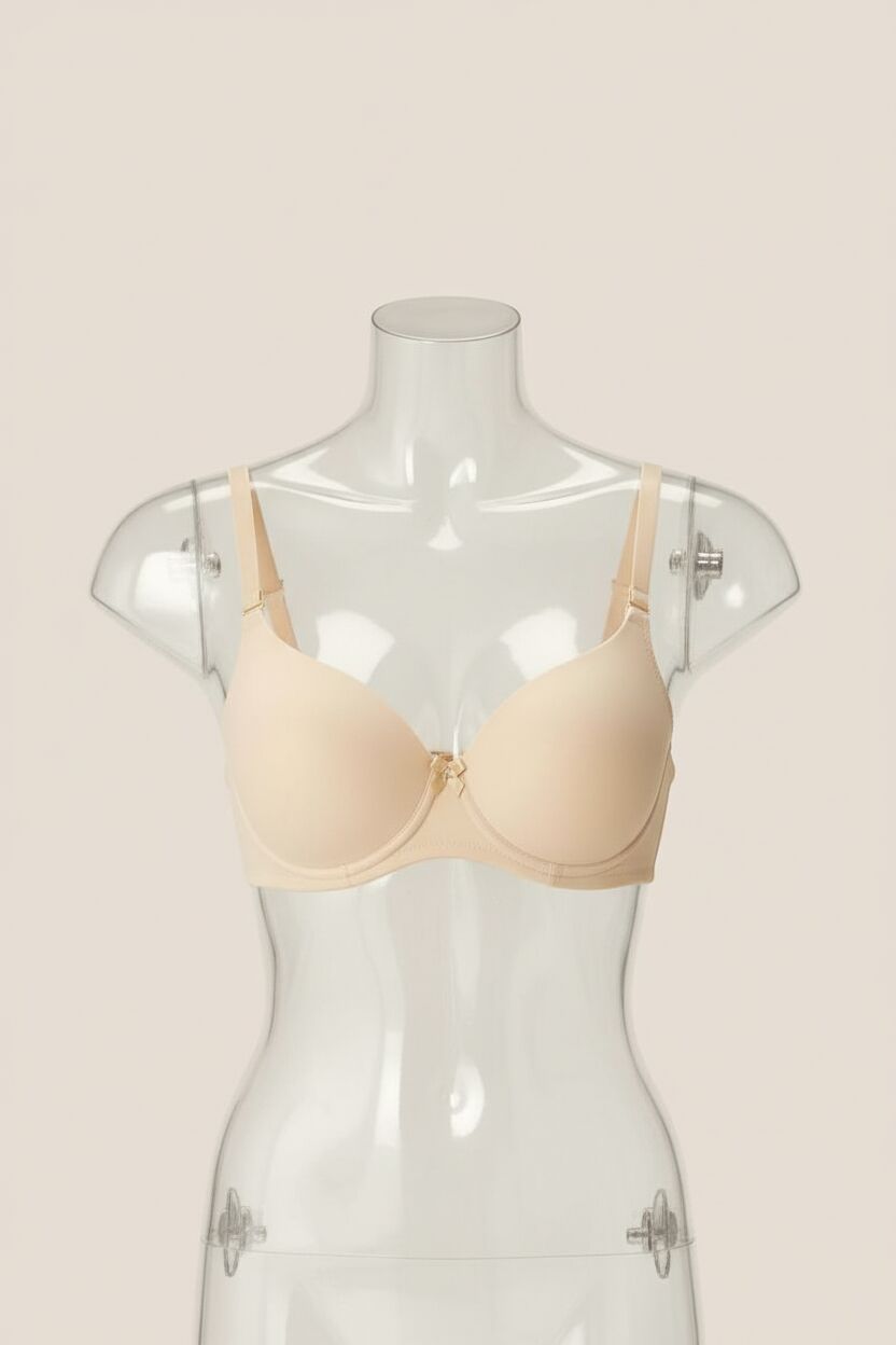 Balenli Destekli Dolgulu Askıları Çıkabilen Günlük Klasik T-Shirt Sütyeni