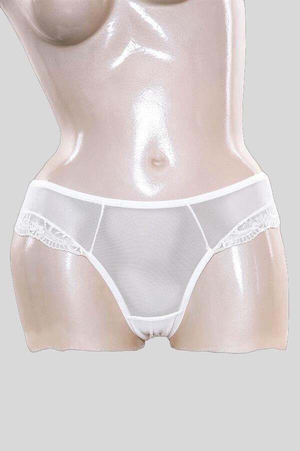 Kadın Tüllü Dantelli Slip