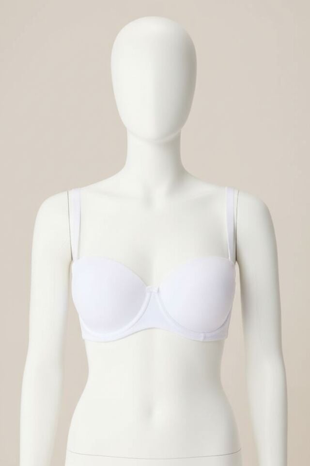 Arias Closet Balenli Desteksiz Dolgusuz Askısız Straplez Yumuşak Süngerli Günlük Klasik T-Shirt Sütyeni