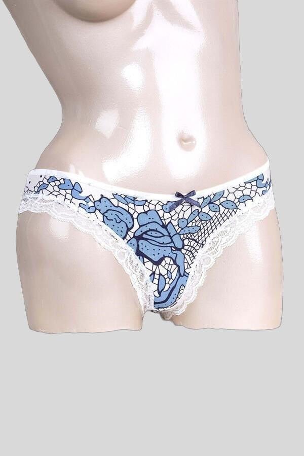 Kadın Viskon Kumaş Desenli Slip