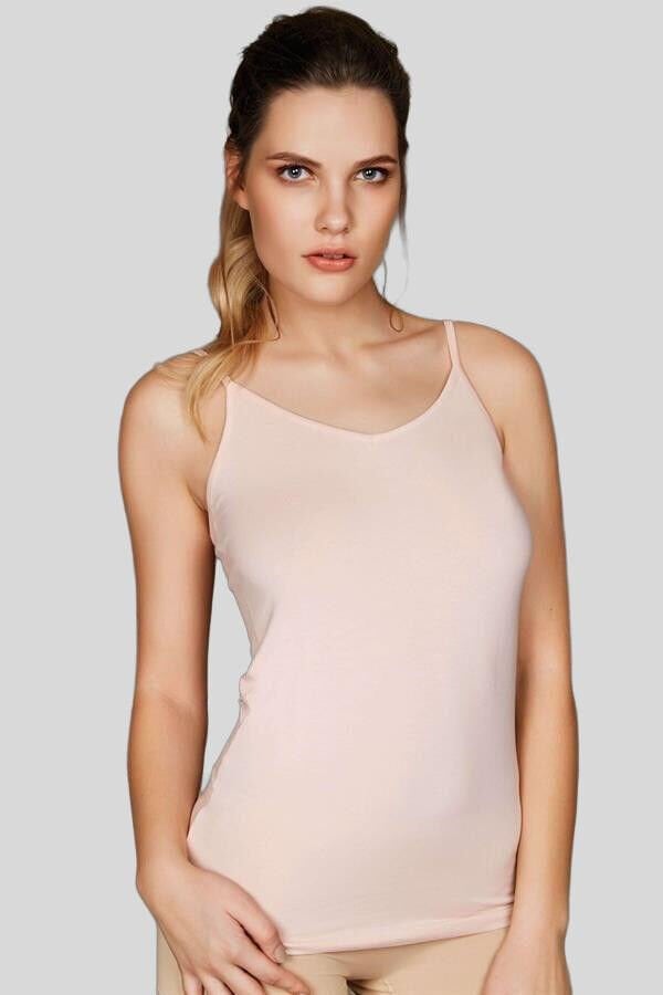 Kadın Pamuklu İp Askılı Atlet