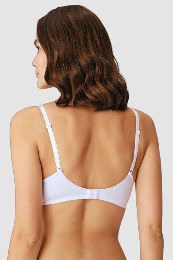 Balenli Desteksiz Dolgusuz Askıları Çıkabilen Günlük Klasik T-Shirt Sütyeni