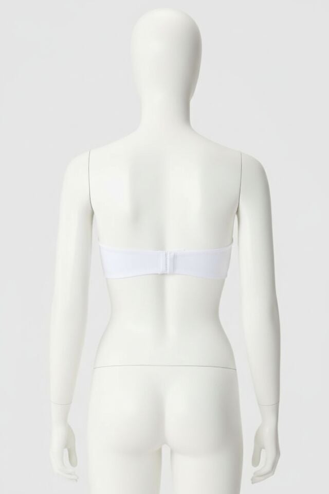 Balenli Desteksiz Dolgusuz Askıları Çıkabilen Günlük Klasik T-Shirt Sütyeni