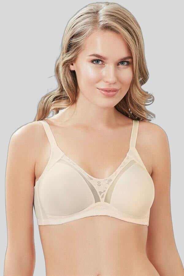 Kadın Balenli Desteksiz Dolgusuz Toparlayıcı Dantelli Küçültücü Sütyen