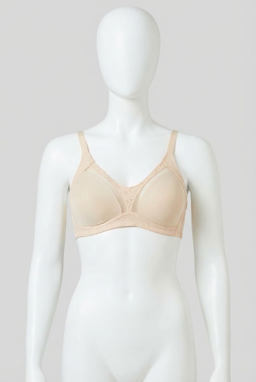 Kadın Balenli Desteksiz Dolgusuz Toparlayıcı Dantelli Küçültücü Sütyen