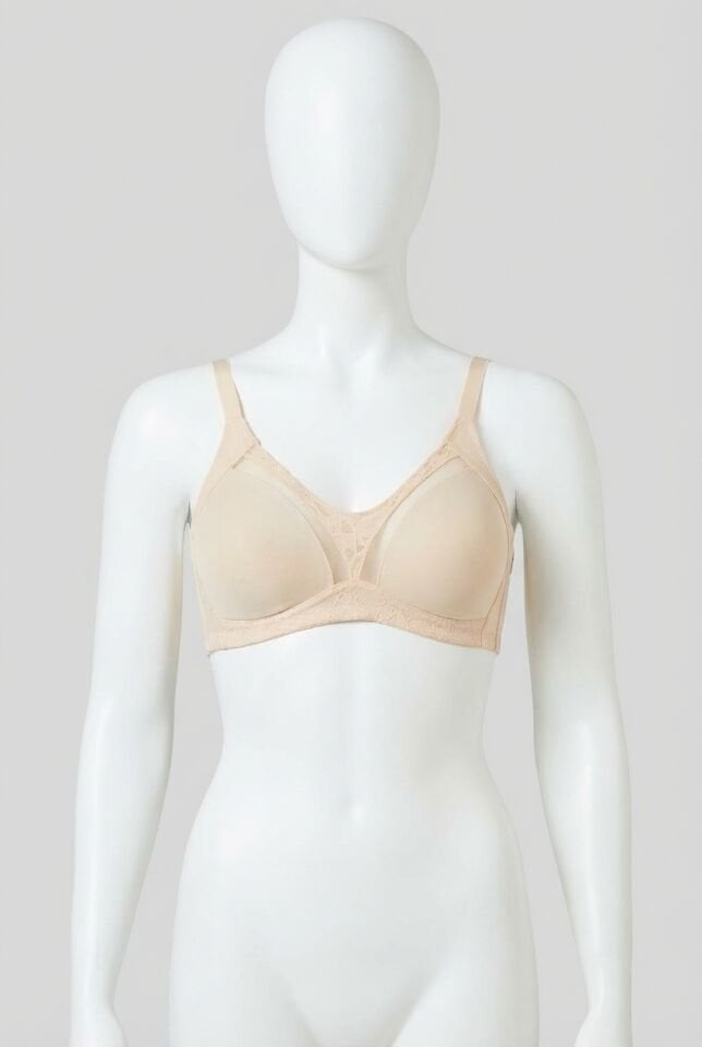 Kadın Balenli Desteksiz Dolgusuz Toparlayıcı Dantelli Küçültücü Sütyen