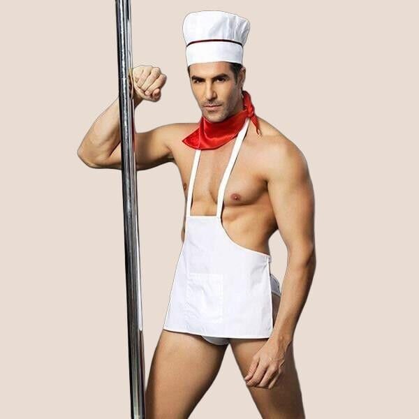 Arias Closet Beyaz Önlüklü Fantezi Erkek Kostüm