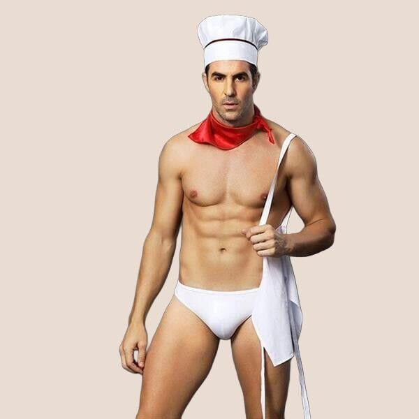 Arias Closet Beyaz Önlüklü Fantezi Erkek Kostüm