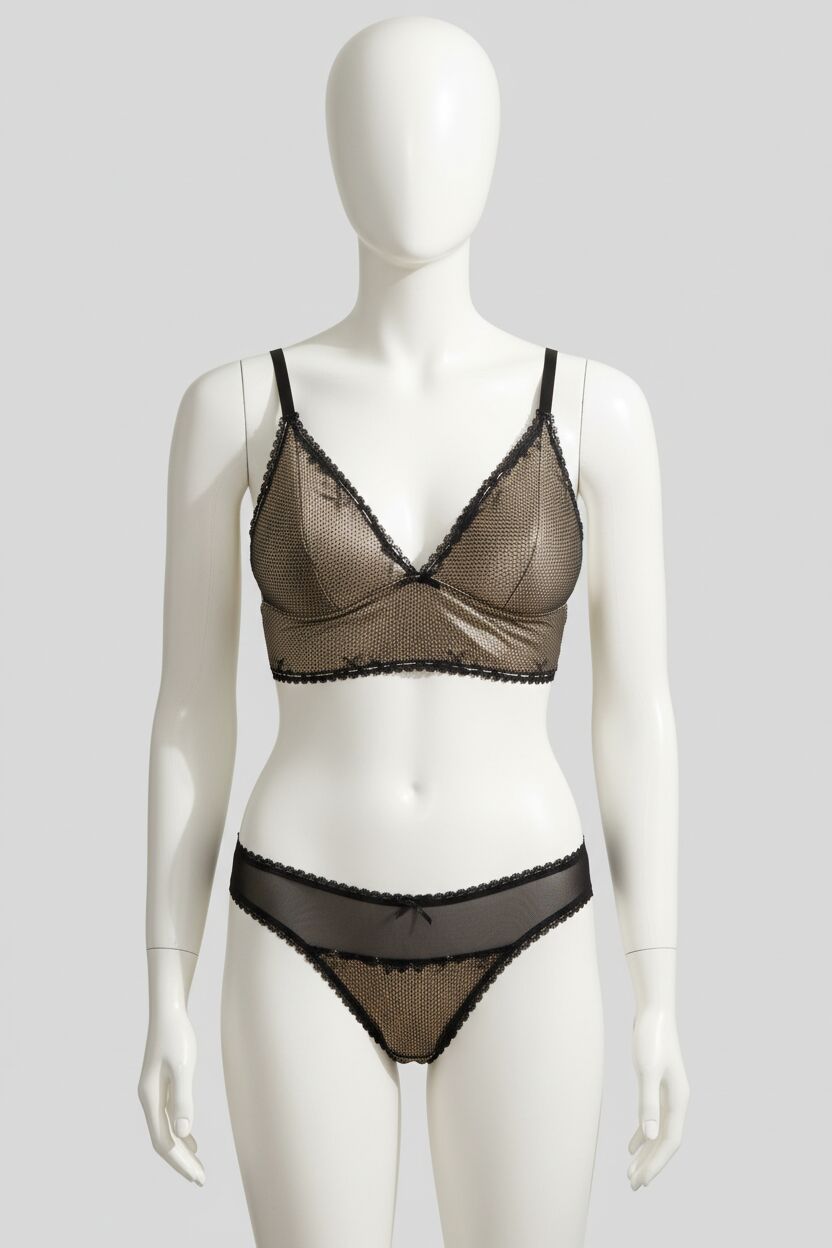 Arias Closet Balensiz Desteksiz Dolgusuz Dantelli Bralet Sütyen ve Slip Takım