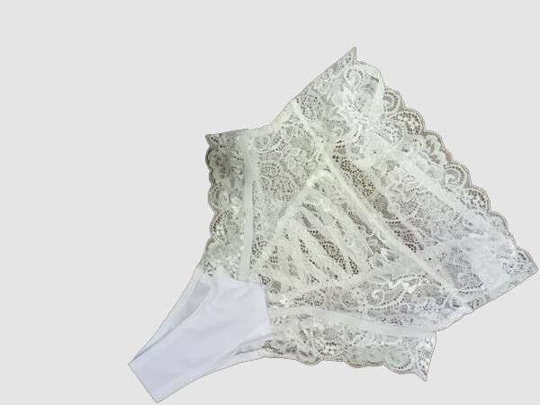 Arias Closet Arkası İp Detaylı Fantezi Beyaz Külot