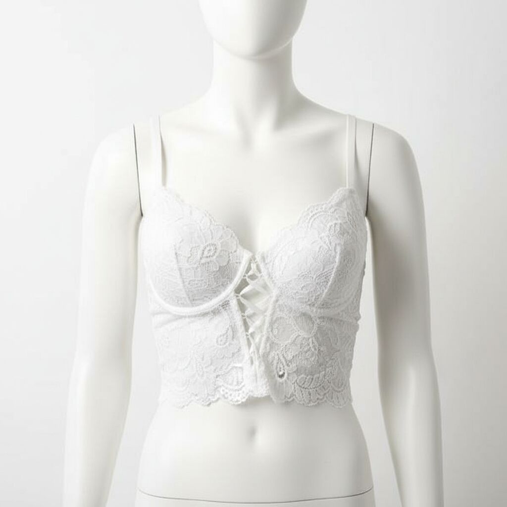 Arias Closet Arkası İp Detaylı Fantezi Beyaz Külot