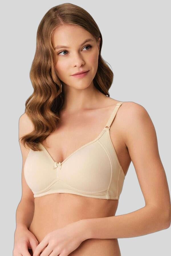 Kadın Balensiz Desteksiz Dolgusuz Toparlayıcı Yumuşak Süngerli Günlük Klasik Küçültücü Sütyen
