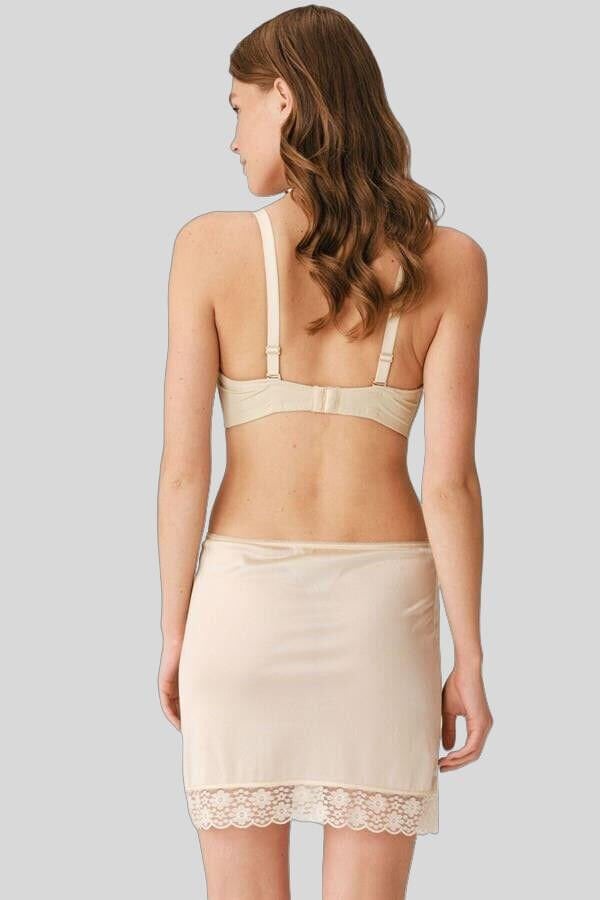 Kadın Polyamid Kumaşlı Dantelli Diz Üstü Kısa Etek Altı Jüpon