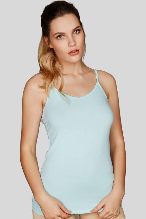 Kadın Pamuklu İp Askılı Atlet