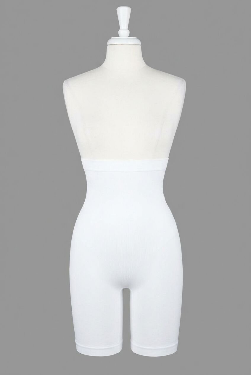 Kadın Toparlayıcı Bel ve Bacak İnceltici Dikişsiz Yüksek Bel Uzun Paça Şort Korse