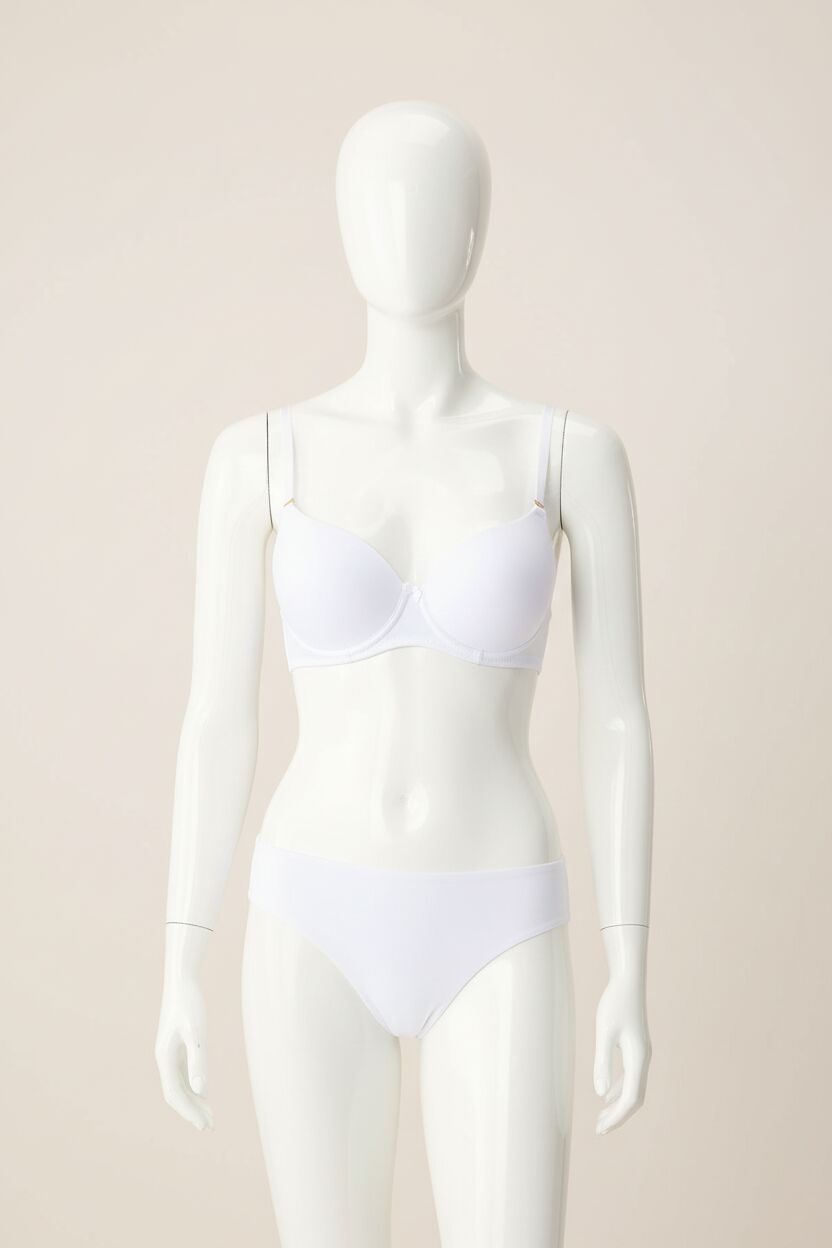 Balenli Destekli Dolgulu Askıları Çıkabilen Günlük Klasik T-Shirt Sütyeni