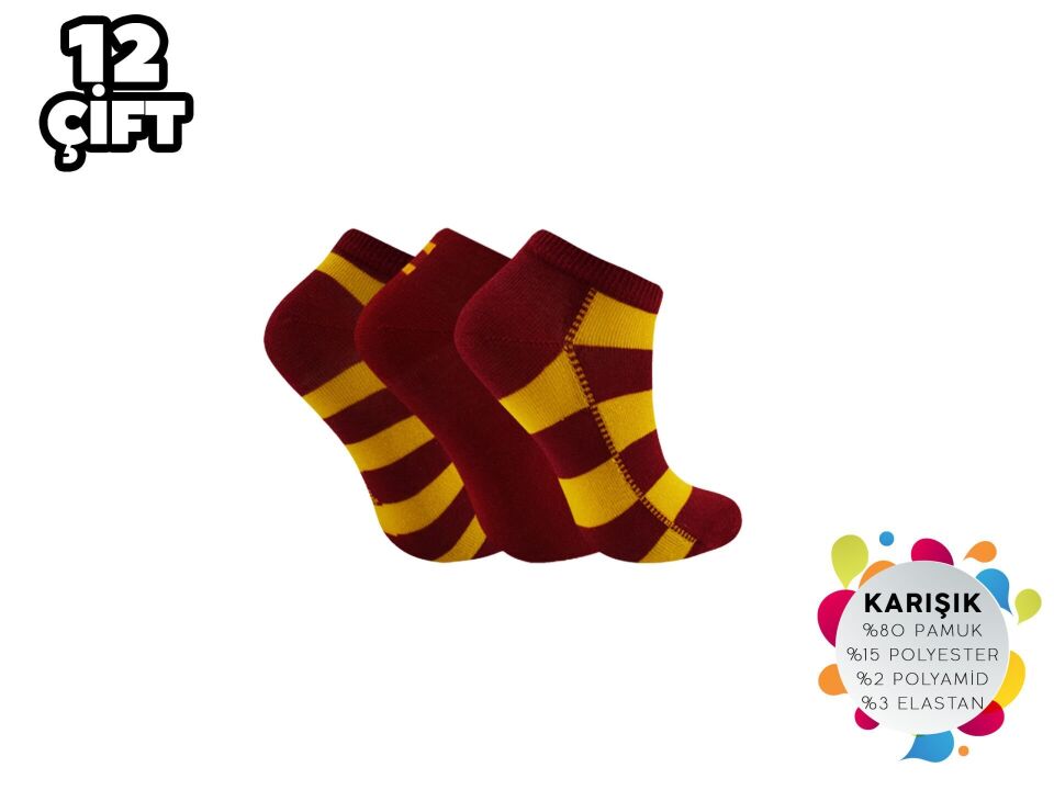 Şirin 004-GS Taraftar Çocuk Patik Çorap 12'li
