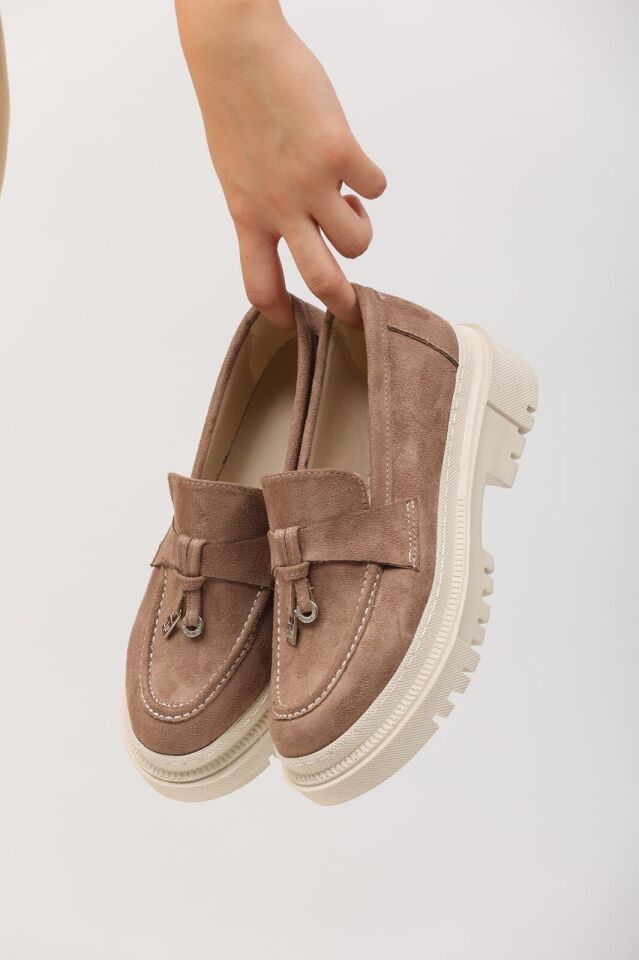Loafers Günlük Kadın Kahverengi Ayakkabı 39