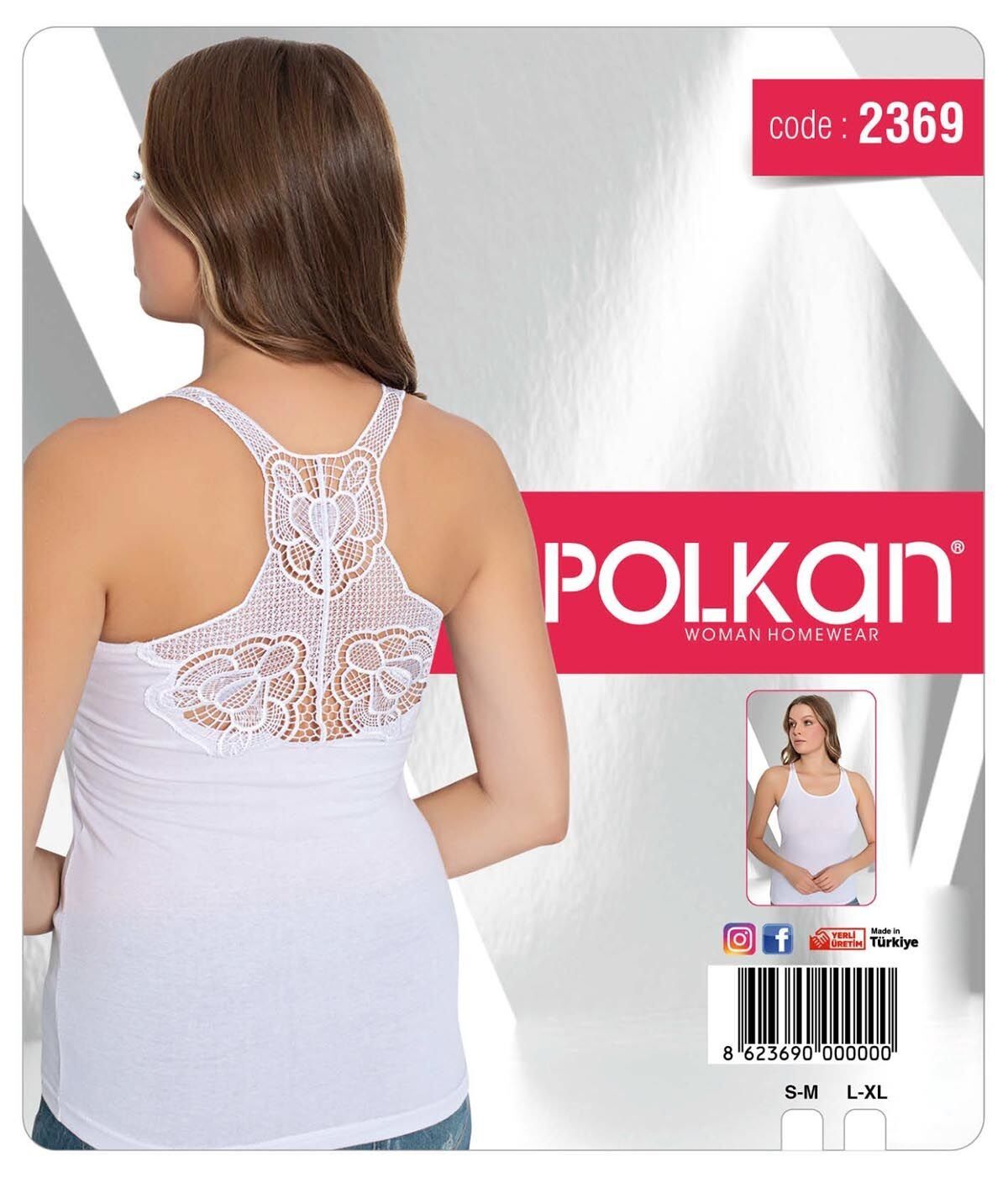 Polkan 2369 Modelli Güpürlü Bayan Atlet