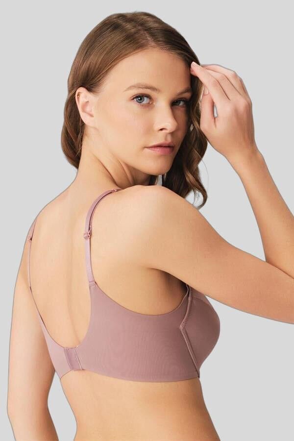 Kadın Balenli Desteksiz Dolgusuz Kol Altı Genişletilmiş Sırtı Yapıştırma Günlük T-Shirt Sütyeni