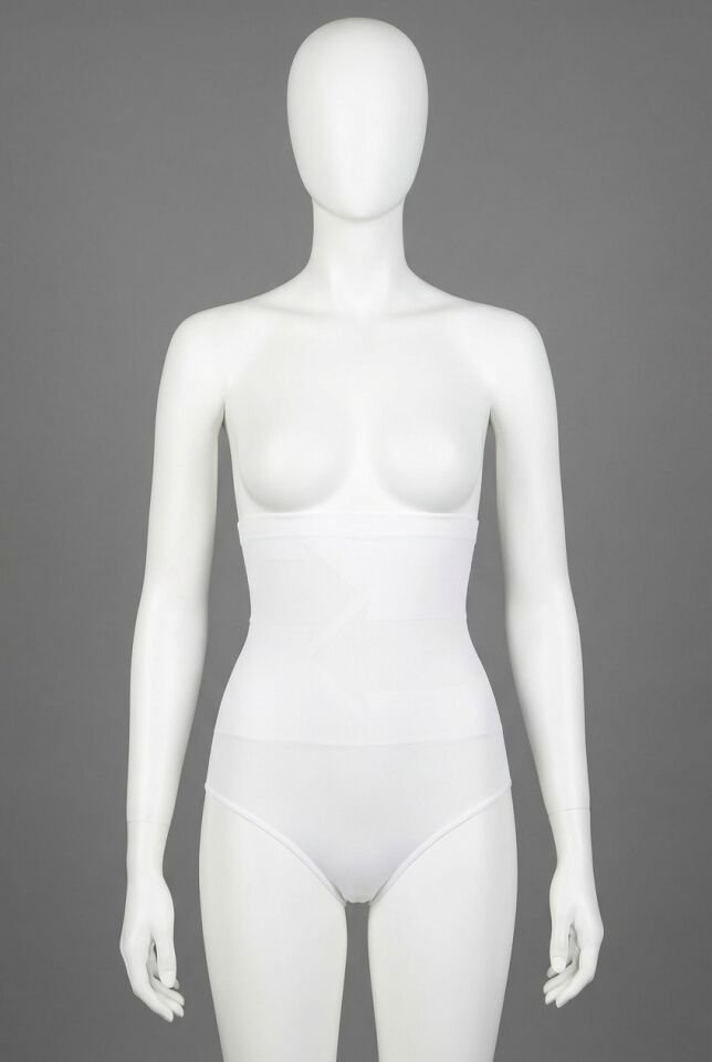 Kadın Toparlayıcı Bel İnceltici Dikişsiz Yüksek Bel Külot Korse (2540S)