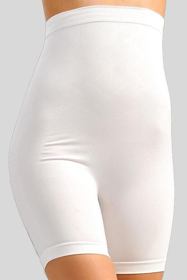 Kadın Toparlayıcı Bel İnceltici Dikişsiz Kısa Paçalı Yüksek Bel Sıkı Şort Korse
