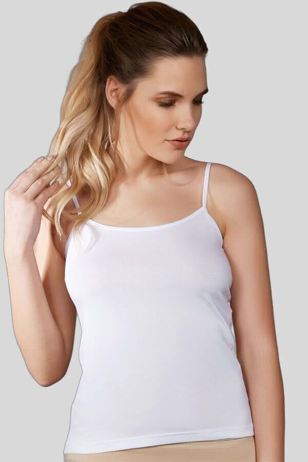 Kadın Pamuklu İp Askılı Atlet