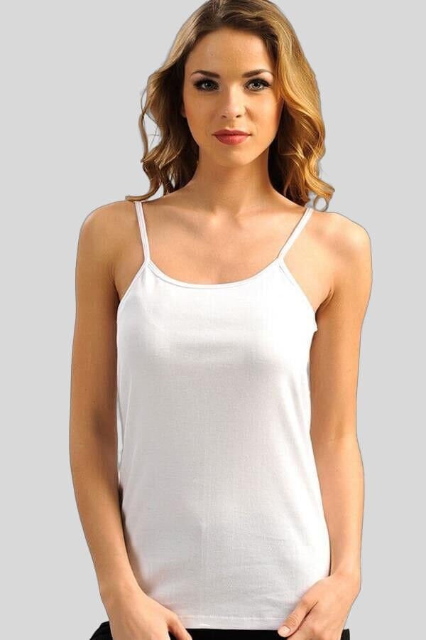 Kadın Pamuklu İp Askılı Atlet