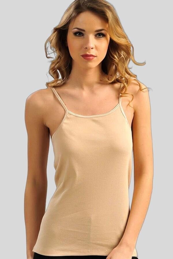 Kadın Pamuklu İp Askılı Atlet