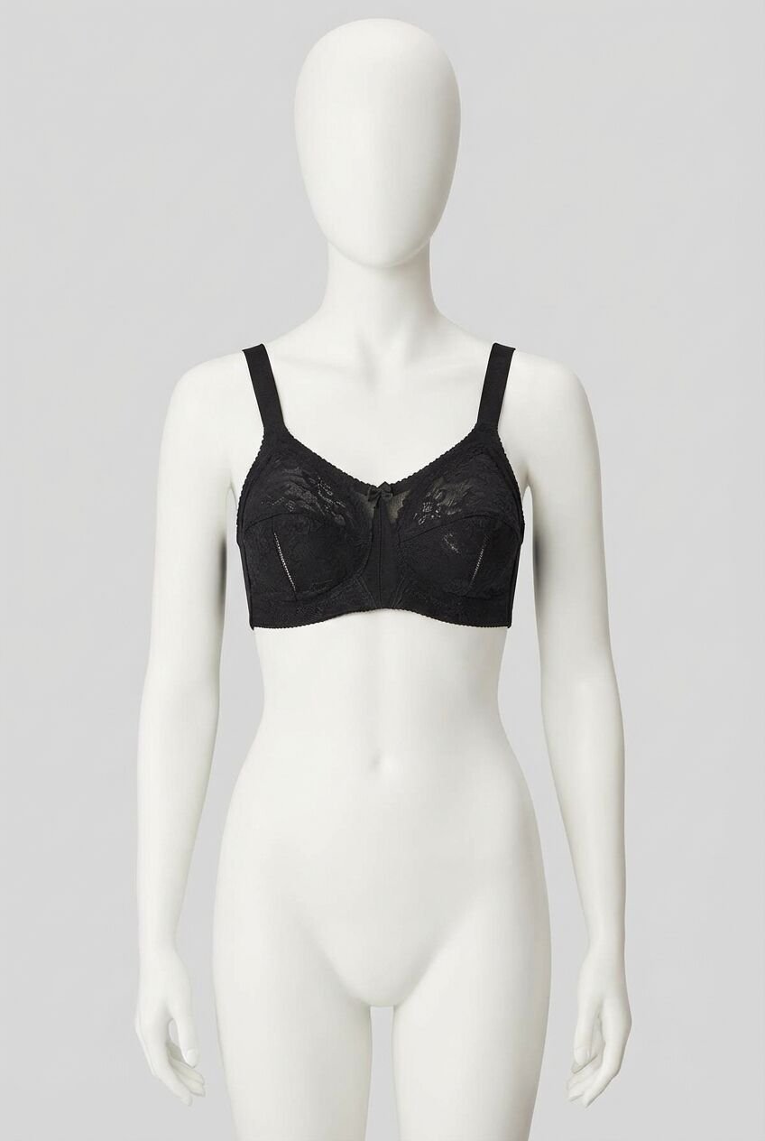 Kadın Balenli Desteksiz Dolgusuz Toparlayıcı Dantelli Küçültücü Sütyen