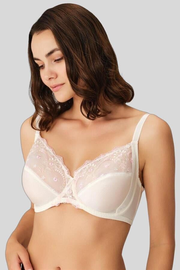 Kadın Balenli Desteksiz Dolgusuz Toparlayıcı Dantelli Küçültücü Sütyen