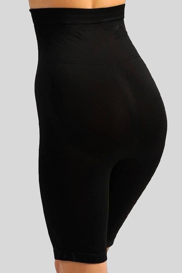 Kadın Toparlayıcı Bel ve Bacak İnceltici Dikişsiz Yüksek Bel Uzun Paça Şort Korse