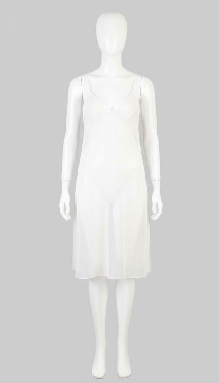 Arias Closet Beyaz Sırt Kısmı Dantel İşlemeli Fantezi Tül Gecelik