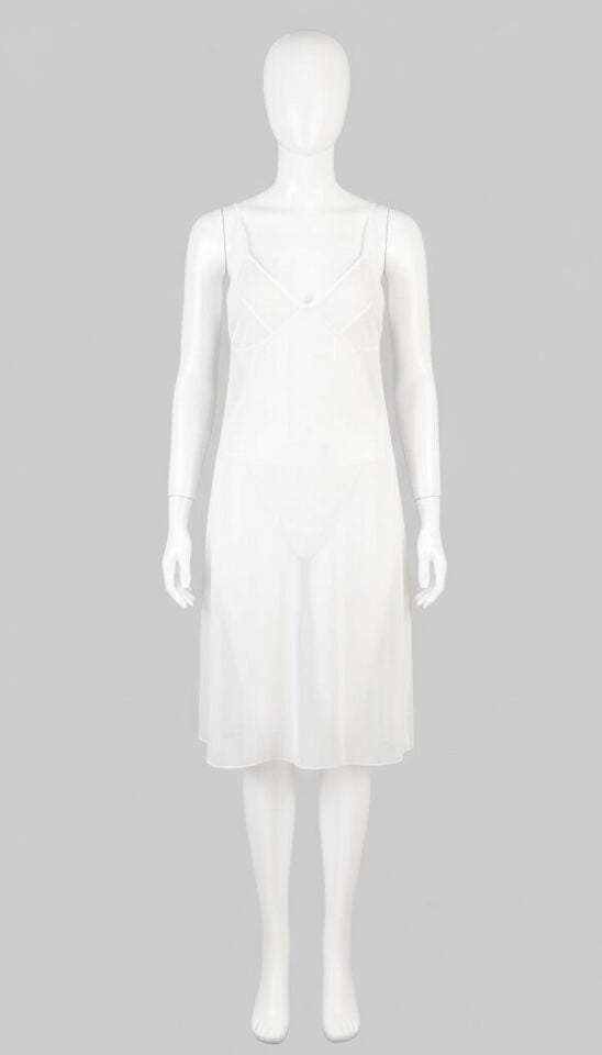 Arias Closet Beyaz Sırt Kısmı Dantel İşlemeli Fantezi Tül Gecelik