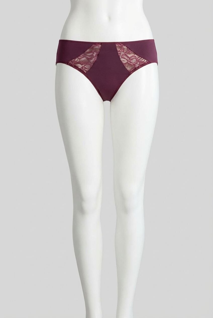 Kadın Mikro Kumaş Dantelli Slip