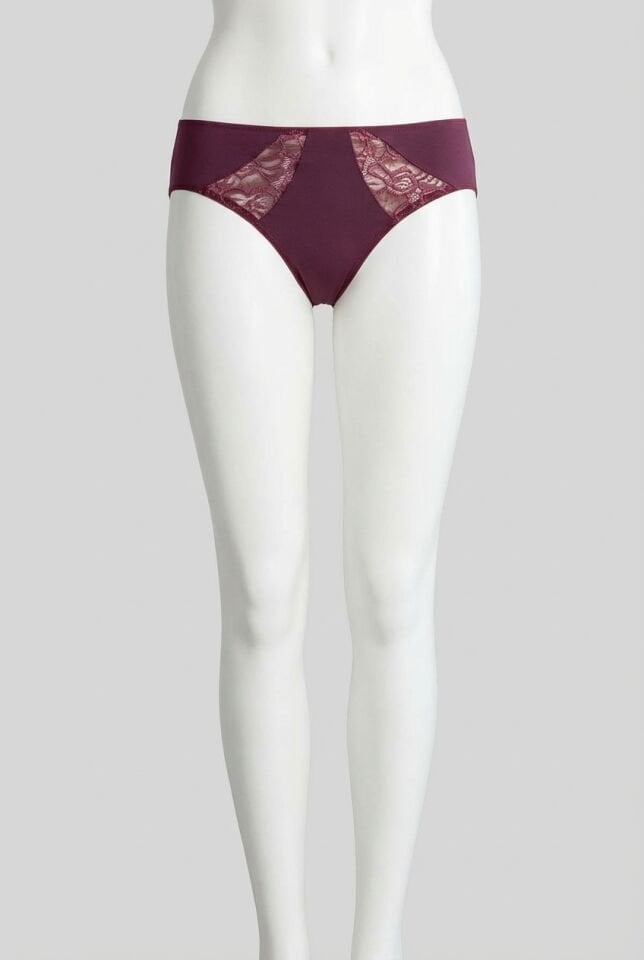 Kadın Mikro Kumaş Dantelli Slip