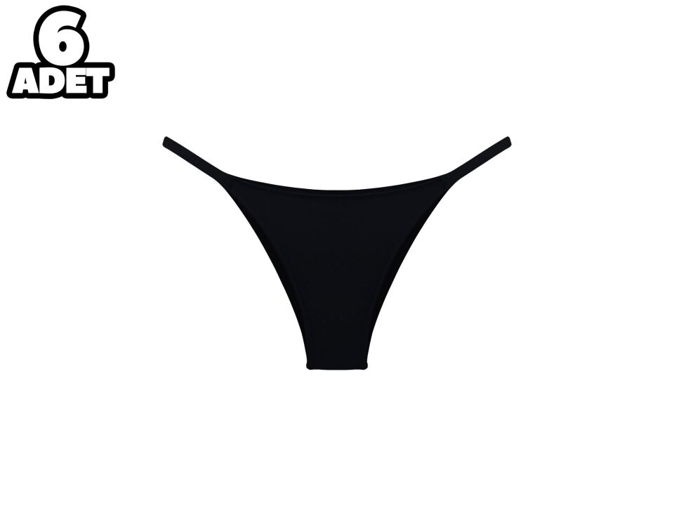 Cansoy 675-Siyah 2X Push Up Balenli Destekli Bayan Sütyen Takım 6'lı