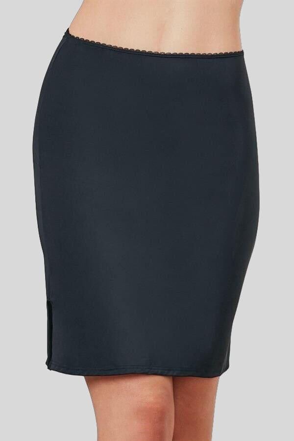 Kadın Mikropolyamid Esnek Kumaşlı Diz Üstü Kısa Etek Altı Jüpon