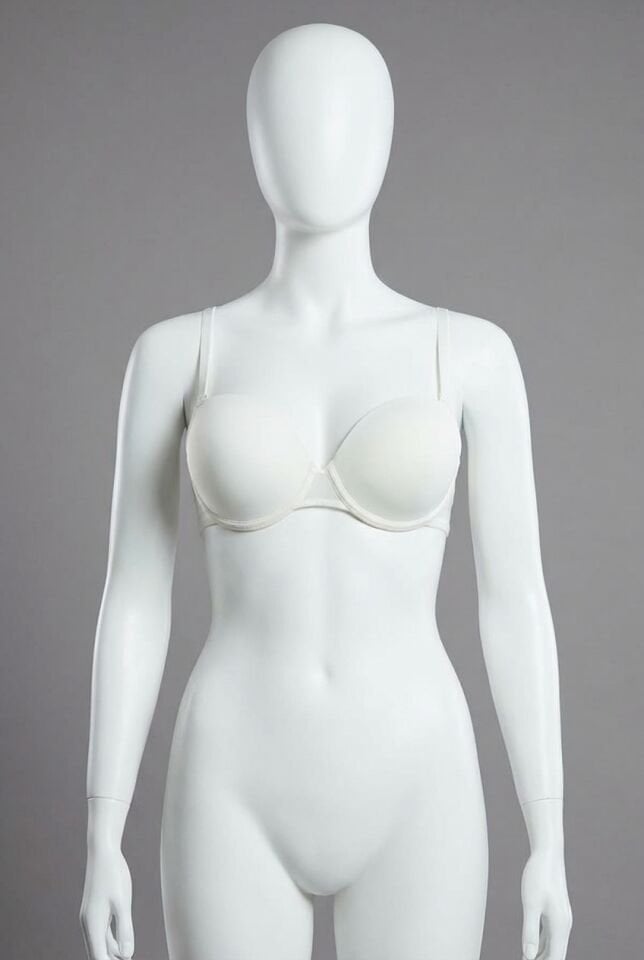 Kadın Balenli Desteksiz Dolgusuz Askıları Çıkabilen Sırtı Şeffaf Sırt Dekoltesi Sütyeni