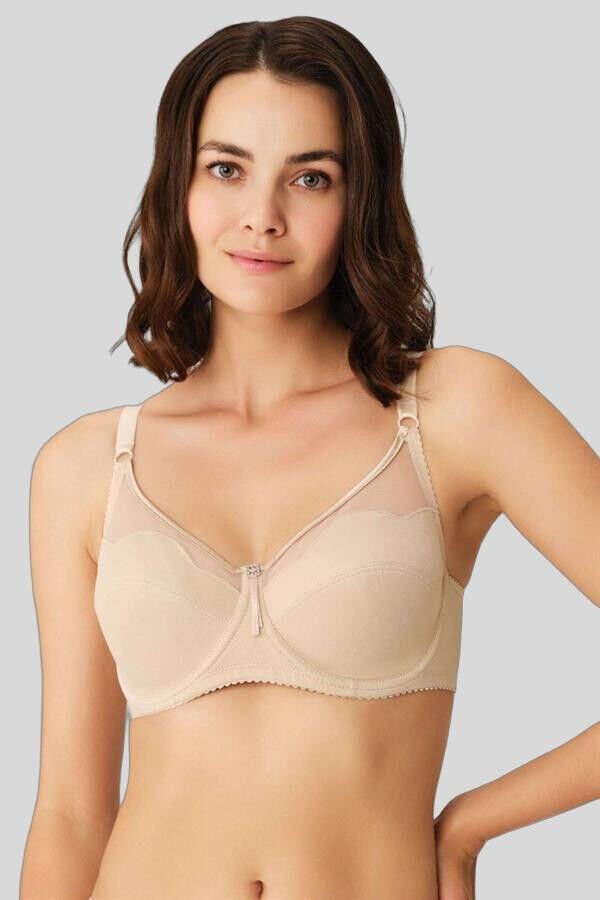 Kadın Balenli Desteksiz Dolgusuz Toparlayıcı Günlük Klasik Küçültücü Sütyen