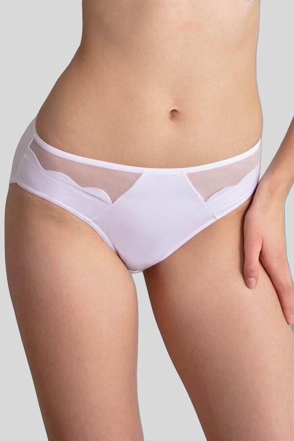 Kadın Mikro Kumaş Tüllü Slip