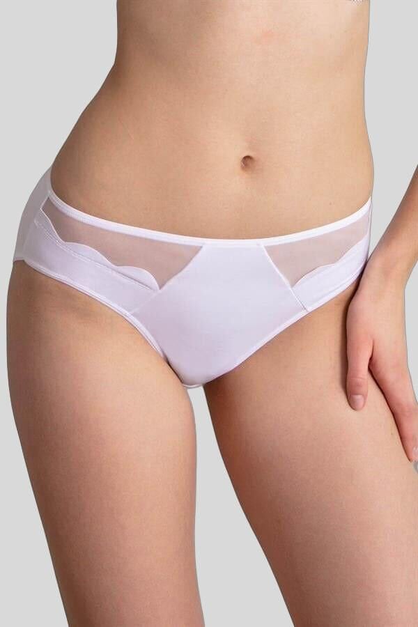 Kadın Mikro Kumaş Tüllü Slip