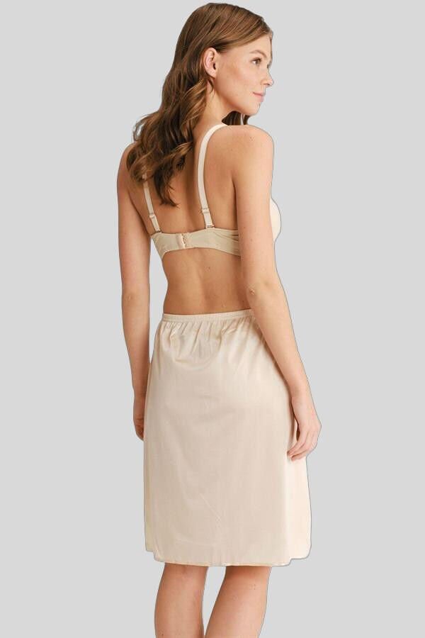 Kadın Polyamid Kumaşlı Diz Altı Uzun Etek Altı Jüpon