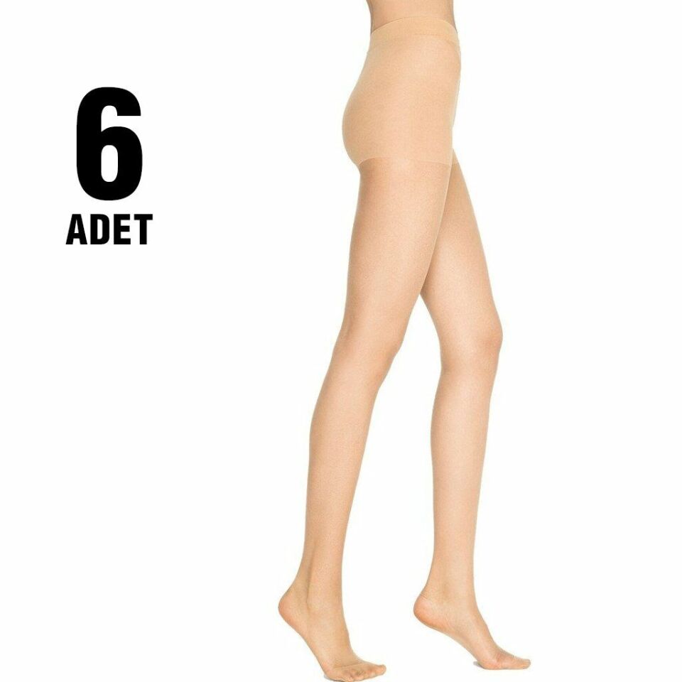 Penti Likra Fit 15 Parlak Maxi Battal Külotlu Çorap 6'lı