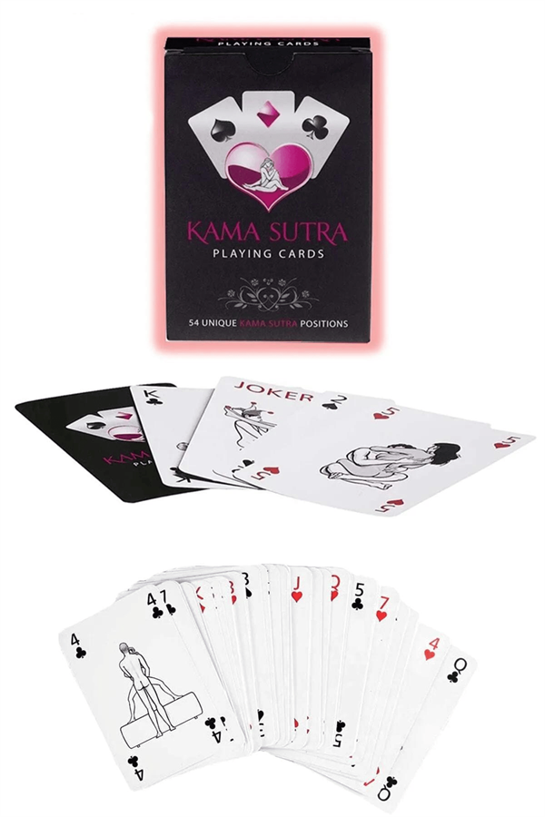 Arias Closet Sexy Görselli Oyun Kartı Kama Sutra  Kelepçe Maske Set