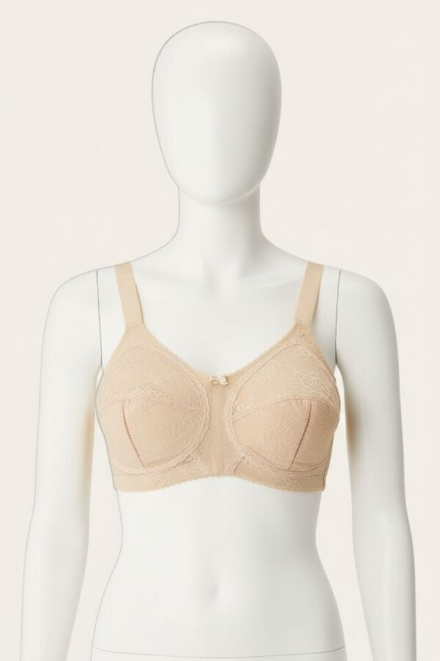 Balenli Desteksiz Dolgusuz Toparlayıcı Dantelli Küçültücü Sütyen