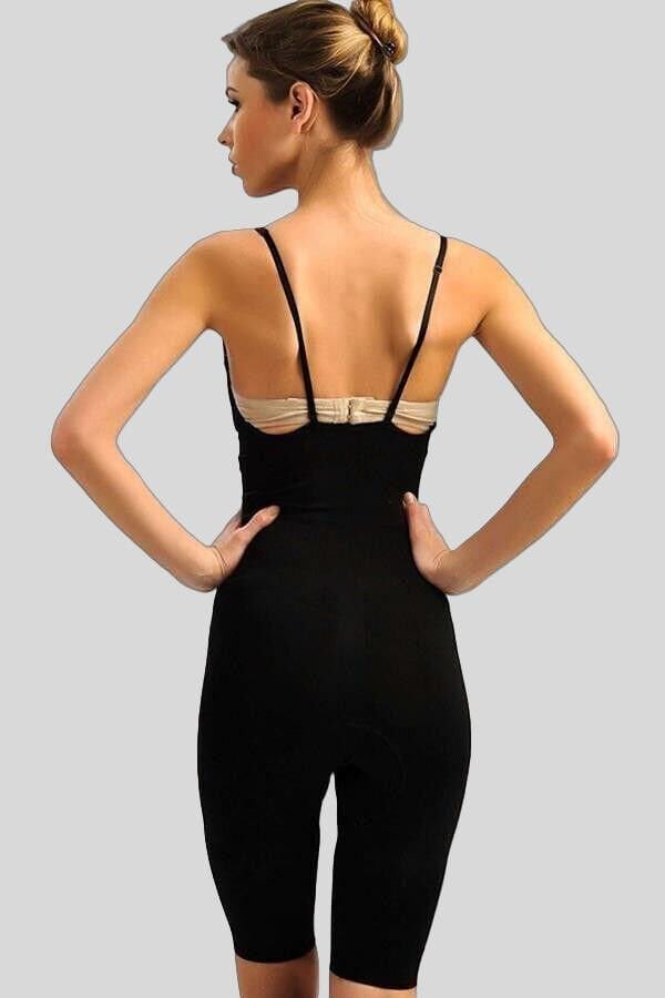 Kadın Toparlayıcı Vücut İnceltici Dikişsiz Uzun Paça Altı Açık Badi Korse