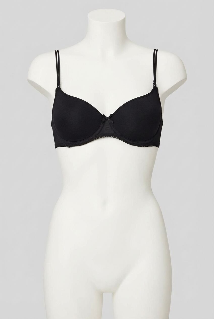 Kadın Balenli Desteksiz Dolgusuz Askıları Çıkabilen Yumuşak Süngerli Günlük Klasik T-Shirt Sütyeni