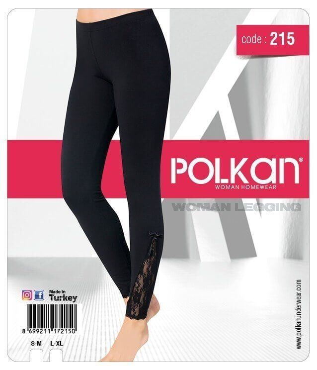 Polkan 215 Bileği Dantelli Bayan Tayt