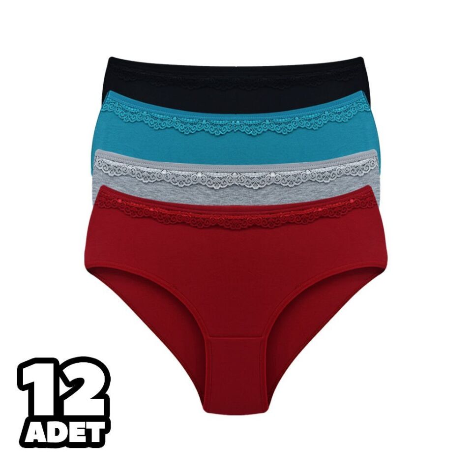 Dondeza 2010 Beli Sur Dantel L Beden Bayan Külot 12'li